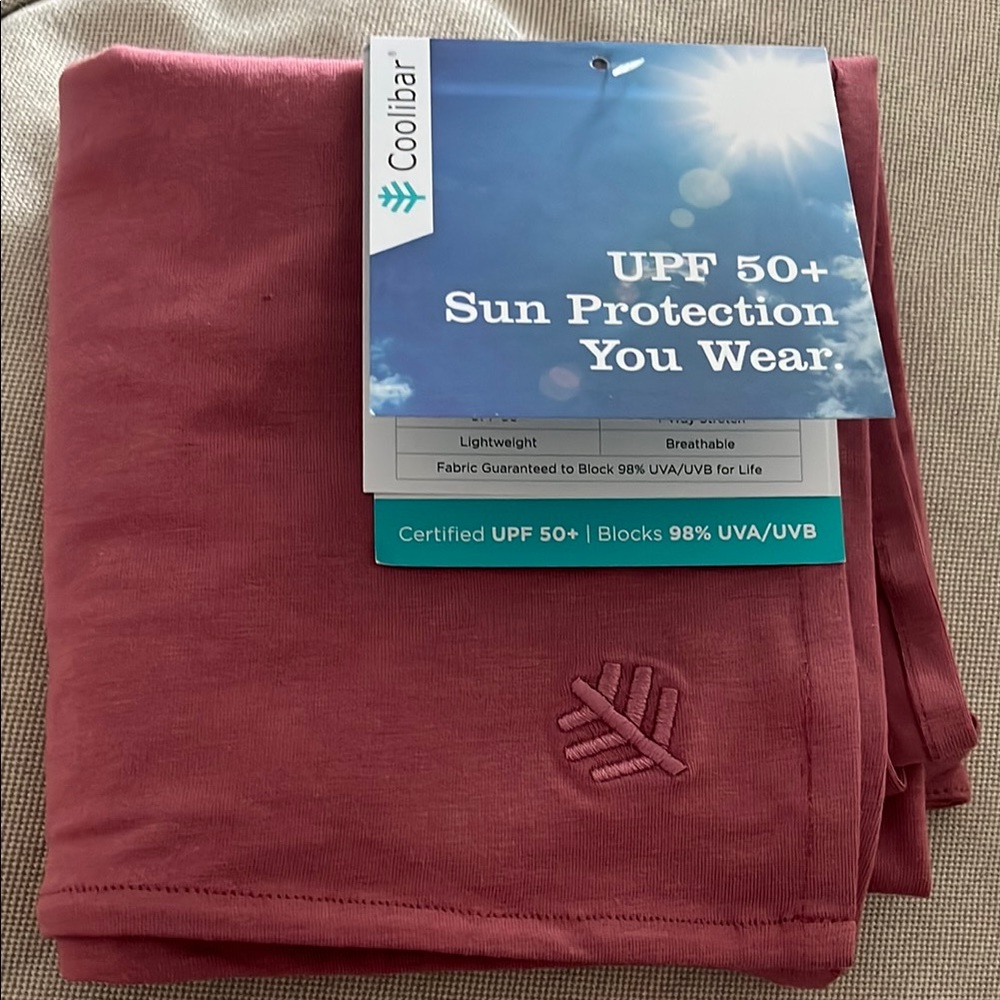 Coolibar UPF 50+ Protective bandana in Rose